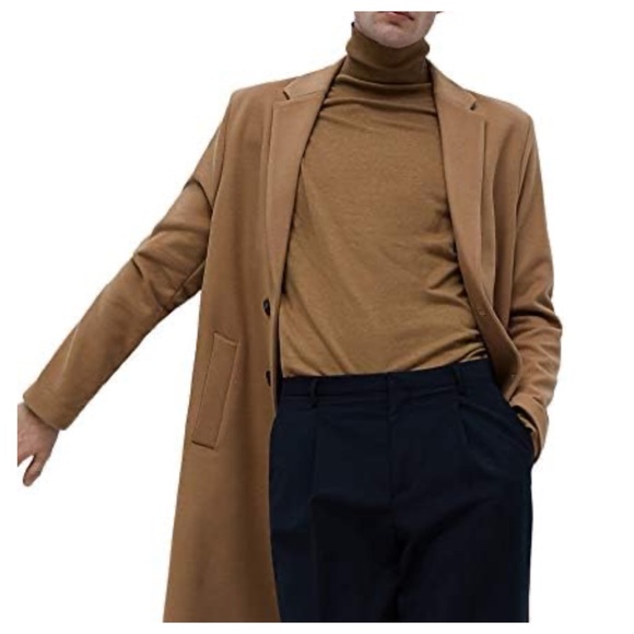 Zara 4 Way comfort camel color men’s coat S - Picture 6 of 10